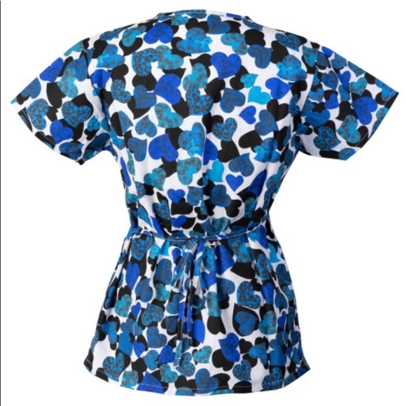 👚3/$30 Nurse Scrub Top mock wrap - Picture 2 of 3